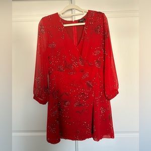 Madewell Hazelwood Wrap-Front Mini Dress